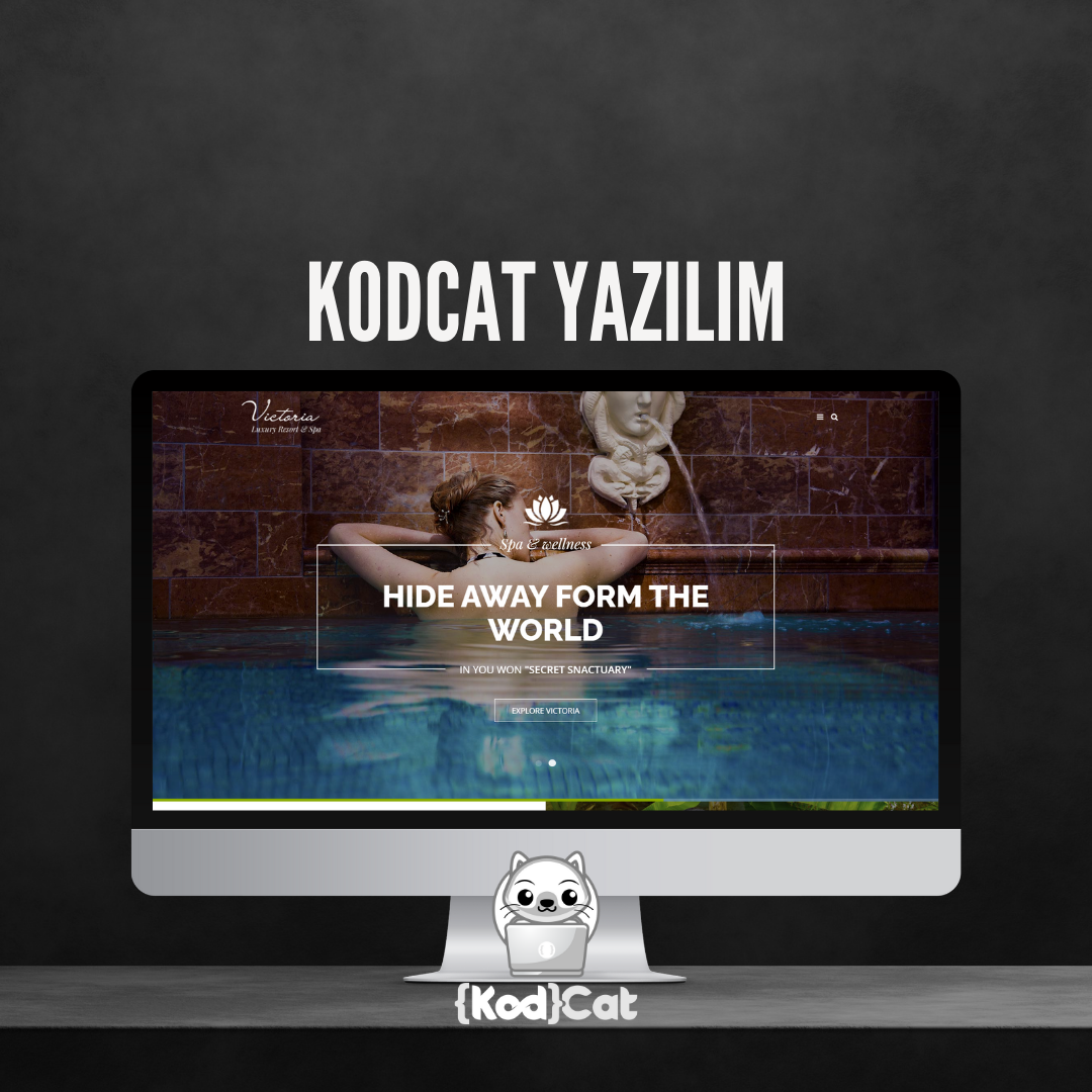 Mersin'de web tasarım ve dijital pazarlama hizmeti veren Kodcat Bilişim tarafından geliştirilen Masaj SPA Web Tasarım Görseli